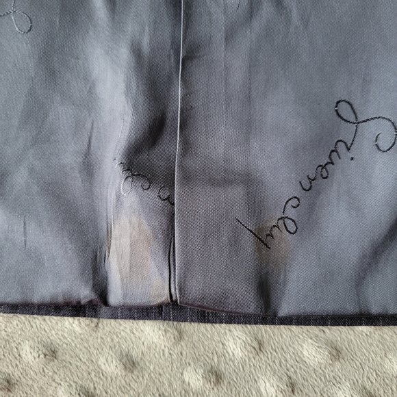 Givenchy Navy Blue Pinstripe 2-Button Suit Jacket Size 42R - Picture 6 of 8